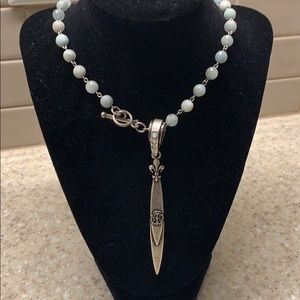 French Kande Aquamarine 30” Necklace NWTS